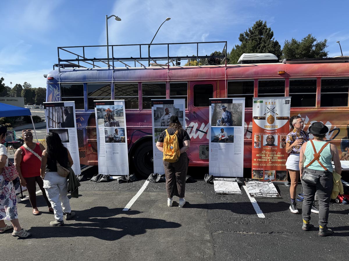 Bus tour stop exhibit